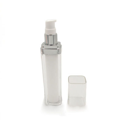 PMMA Acrylic Foundation Pump Bottle Empty Makeup Bottle 33*30*158mm