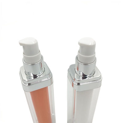 PMMA Acrylic Foundation Pump Bottle Empty Makeup Bottle 33*30*158mm