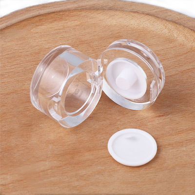Các bình mỹ phẩm PMMA vững chắc và rõ ràng 36 × 30mm Các bình mỹ phẩm thân thiện với môi trường