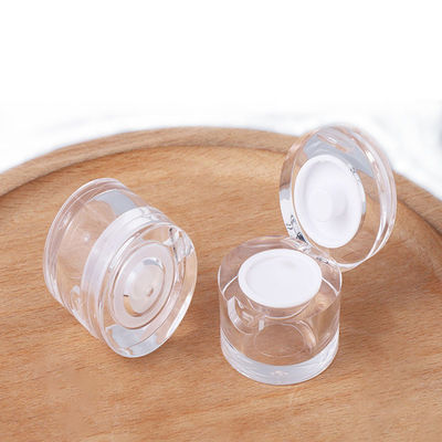 Các bình mỹ phẩm PMMA vững chắc và rõ ràng 36 × 30mm Các bình mỹ phẩm thân thiện với môi trường