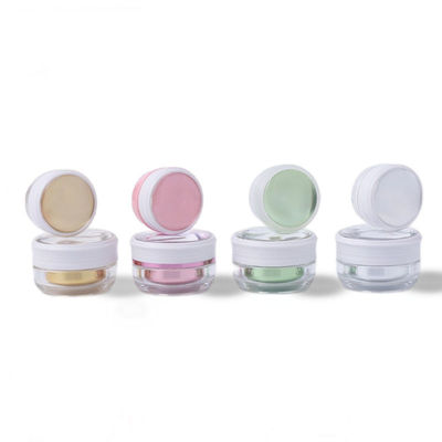 Nhiều mục đích 4 Oz Plastic Cosmetic Jars Clear Acrylic Jars Không vỡ