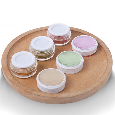 Nhiều mục đích 4 Oz Plastic Cosmetic Jars Clear Acrylic Jars Không vỡ