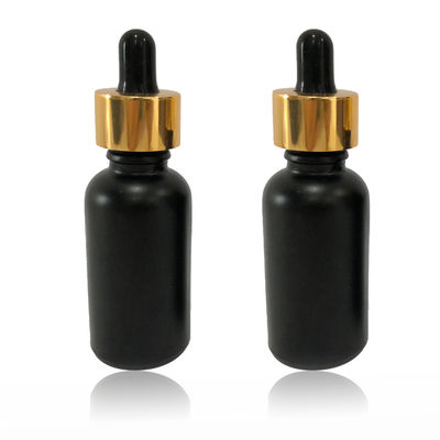 High End Cosmetic Packaging chai màu đen Tincture chai chống rò rỉ
