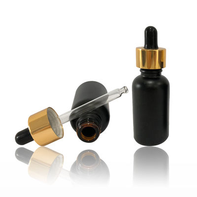 High End Cosmetic Packaging chai màu đen Tincture chai chống rò rỉ