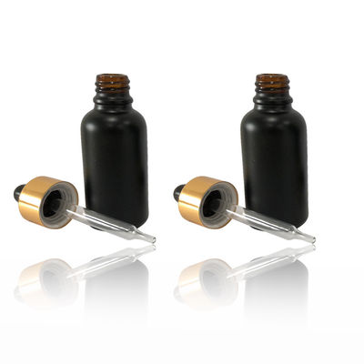 High End Cosmetic Packaging chai màu đen Tincture chai chống rò rỉ