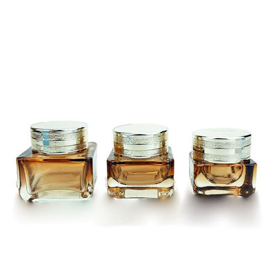 Tùy chỉnh Empty Cosmetic Packaging Bottle Glass Cream Container 55*76mm