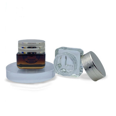 Tùy chỉnh Empty Cosmetic Packaging Bottle Glass Cream Container 55*76mm