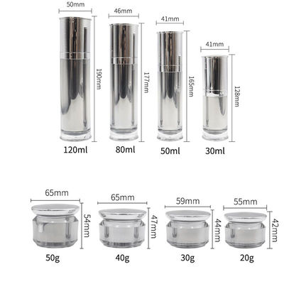 Luxury 15-50g Empty Cosmetic Packaging Set Cosmetic Bottle And Jar