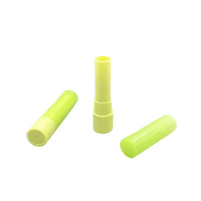 Khả năng tùy biến ống kem môi nhựa màu xanh lá cây 19 * 80mm nhãn riêng