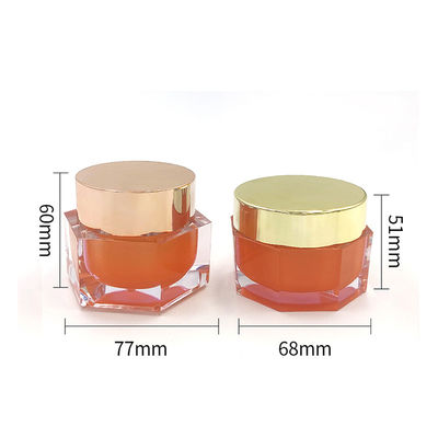 Chất chống rò rỉ Transparent Acrylic Cosmetic Jar Diamond Jar cho kem chăm sóc da - 50g