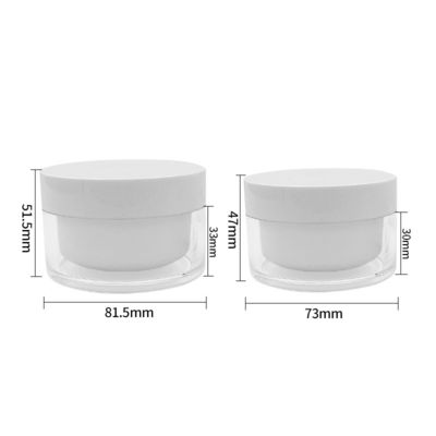 Có thể tùy biến 50g Diamond Acrylic Jar Với thiết kế đơn giản OEM / ODM Logo có sẵn