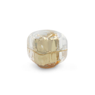 50g Tiếng kem mỹ phẩm chống rò rỉ kim cương Acrylic nhỏ Jar Logo tùy chỉnh có sẵn
