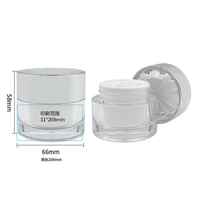 Chất chống rò rỉ Diamond Acrylic Cosmetic Jar cho kem chăm sóc da Container nhỏ 30g/50g