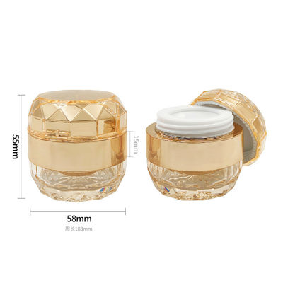 Thùng mỹ phẩm Acrylic 50g có thể tùy chỉnh Thùng mỹ phẩm kim cương Thùng thiết kế kem chăm sóc da
