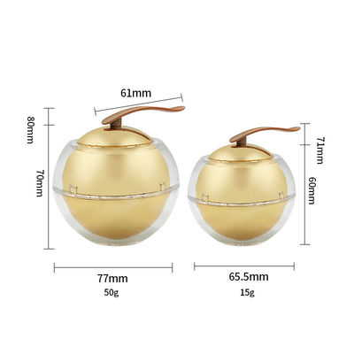 Kim cương Acrylic Cosmetic Jar Không rò rỉ Khẩu dưỡng da 30g/50g