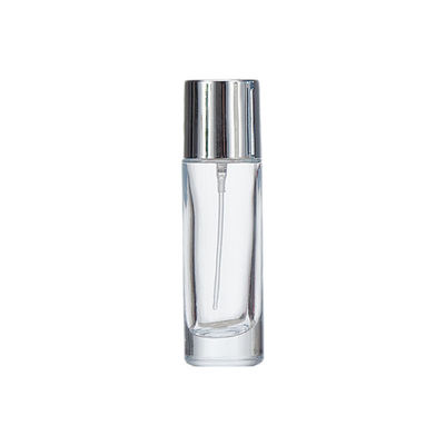 chai đáy thủy tinh trong suốt với nắp vít 100ml hình tròn thiết kế đơn giản