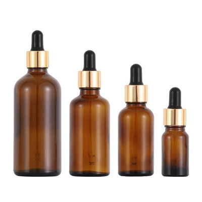 100ml Transparent Glass Foundation Bottle Round Dropper Cap Bao bì mỹ phẩm với mẫu miễn phí