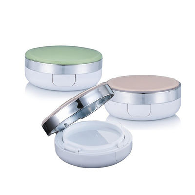Tái lấp đầy Dewy Finish Round Compact Powder Cushion Foundation Case cho lớp phủ nhẹ đến trung bình