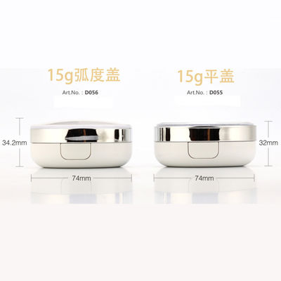 Tái lấp đầy Dewy Finish Round Compact Powder Cushion Foundation Case cho lớp phủ nhẹ đến trung bình