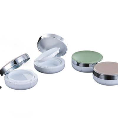 Tái lấp đầy Dewy Finish Round Compact Powder Cushion Foundation Case cho lớp phủ nhẹ đến trung bình