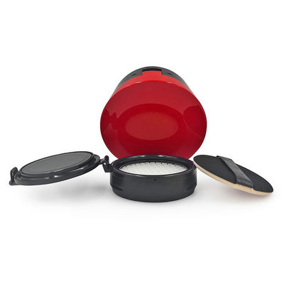 Round Dewy tái sử dụng compact bột đệm nền trường hợp tái đi lại thân thiện
