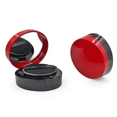 Round Dewy tái sử dụng compact bột đệm nền trường hợp tái đi lại thân thiện