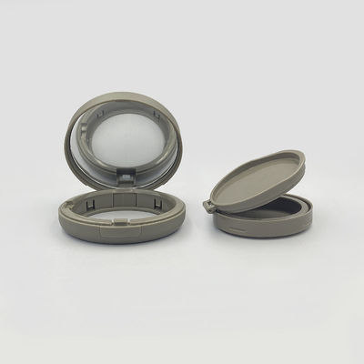 Tròn minh bạch Empty Cushion Foundation Case Refillable Snap Closure Du lịch thân thiện với mỹ phẩm và da