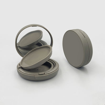 Tròn minh bạch Empty Cushion Foundation Case Refillable Snap Closure Du lịch thân thiện với mỹ phẩm và da