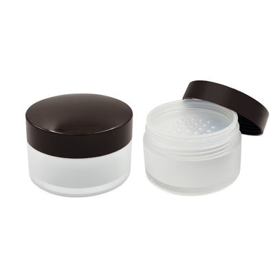 Khung bột lỏng tròn trong suốt 15g Khung bột nhỏ gọn với nắp mở xoắn