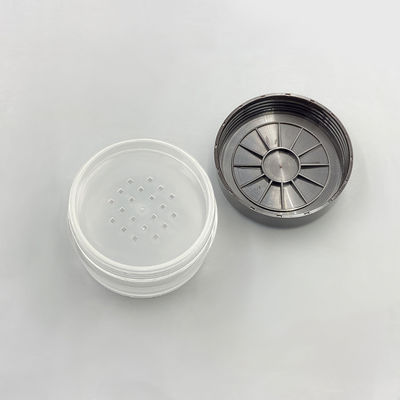 Khung bột lỏng tròn trong suốt 15g Khung bột nhỏ gọn với nắp mở xoắn