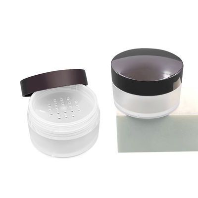 Khung bột lỏng tròn trong suốt 15g Khung bột nhỏ gọn với nắp mở xoắn