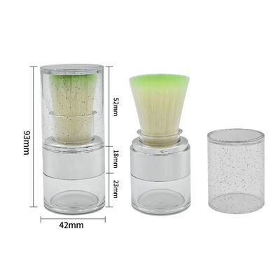 15g Twist Open Clear Loose Powder Case cho ứng dụng bột logo tùy chỉnh bền vững