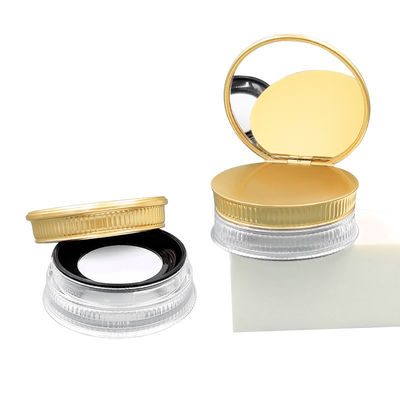 Nắp vít tròn 15g Vỏ bột lỏng rỗng có thể tái chế trong màu sắc trong suốt